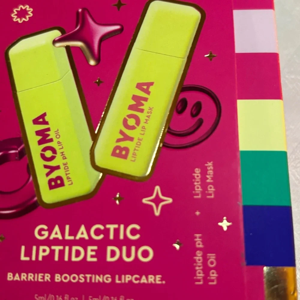 Byoma Galactic Liptide Duo Lip Care‎ Set 5ml Pink New pH Lip Oil & Lip Mask